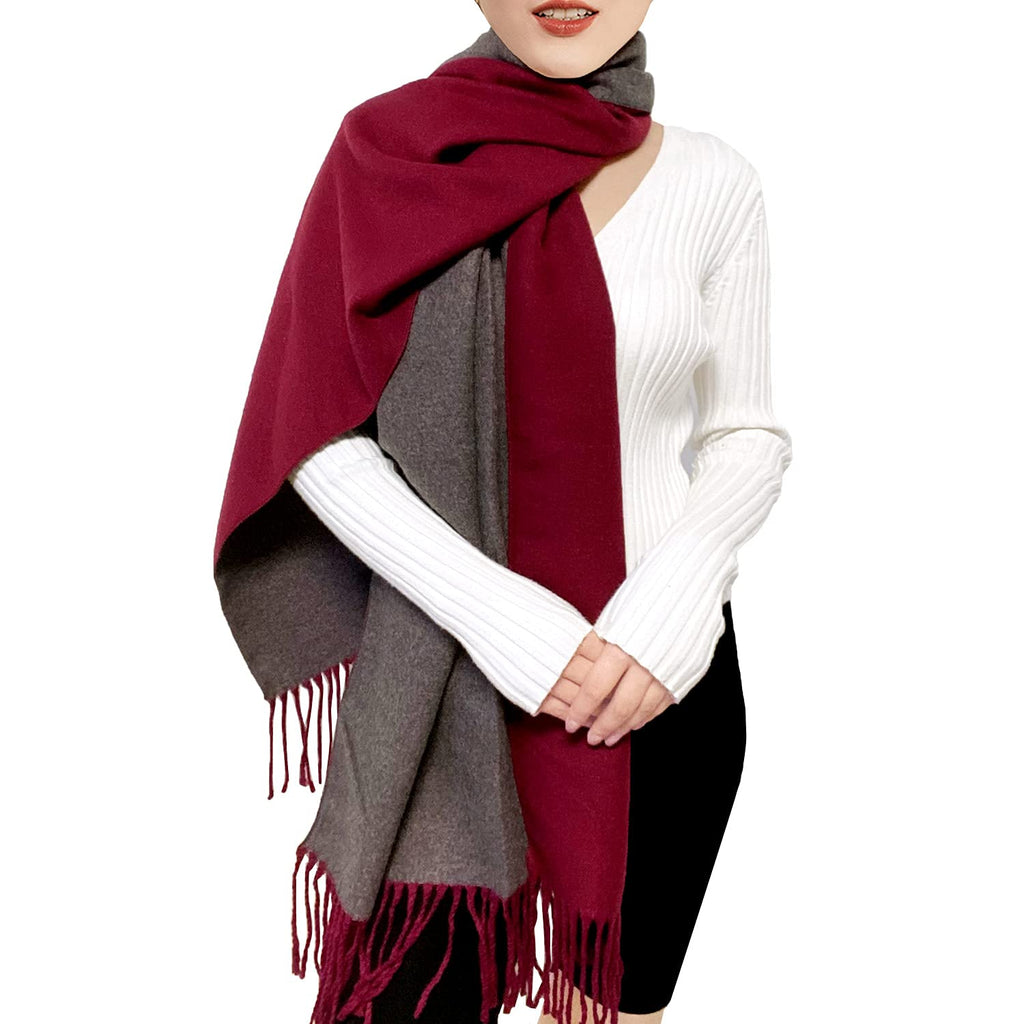 Écharpe XXL Grosse Maille – Étole Réversible Douce