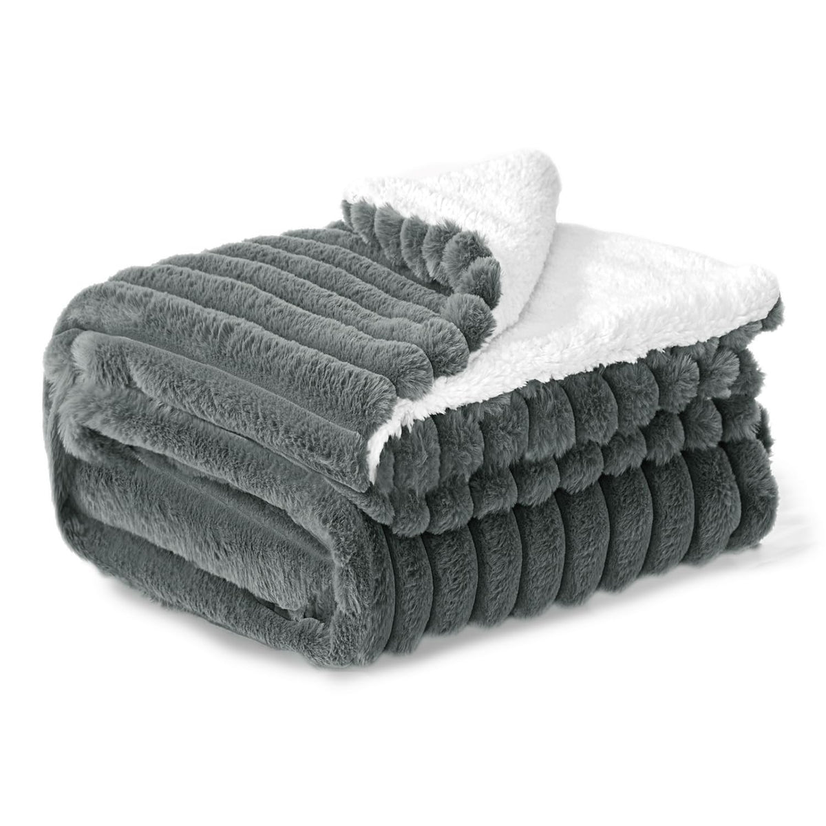 Plaid Sherpa Réversible – Couverture Douceur Cocooning
