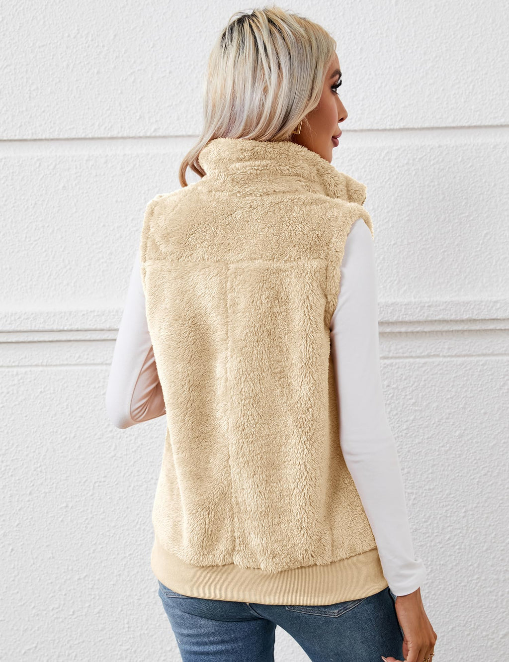 Gilet Sherpa Polaire Zippé – Doudou Sans Manches