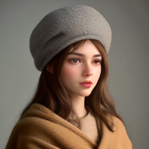 Béret en Laine Doublé Polaire – Chic & Chaud