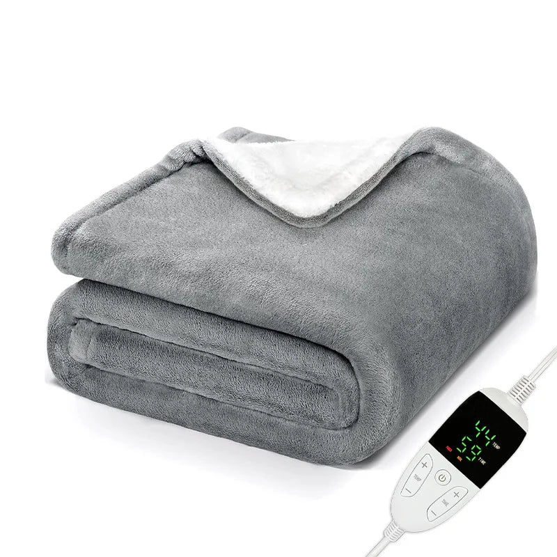 Couverture Chauffante Flanelle 6 Niveaux – Minuterie 10h